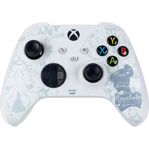 Disney Cinderella Faith In Your Dreams Silhouette Xbox Series S Controller Skin